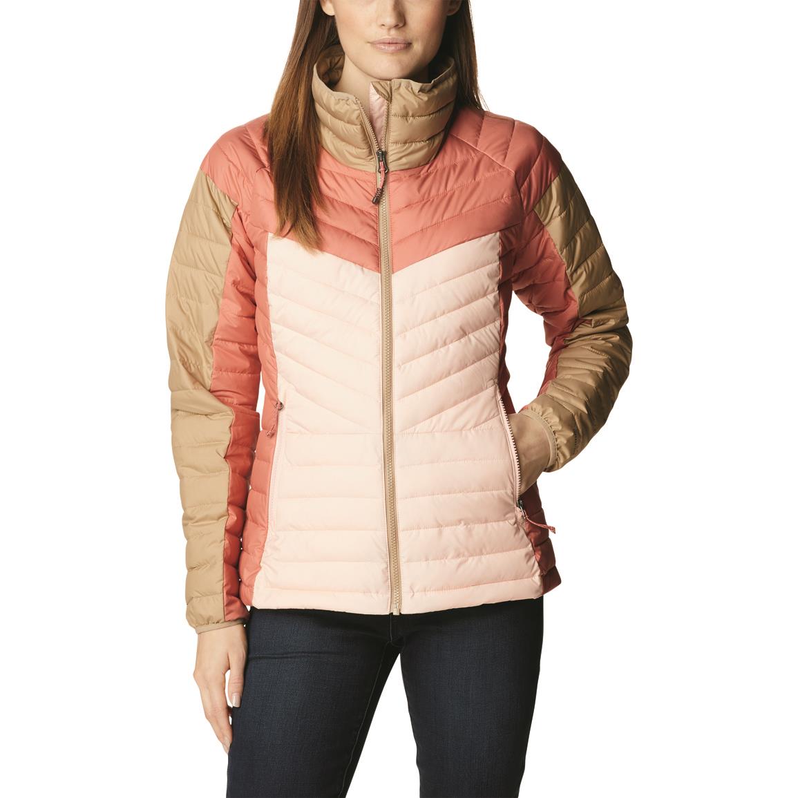 Columbia Women's Powder Lite II Full Zip Jacket, Peach Blossom/beach/dark Coral