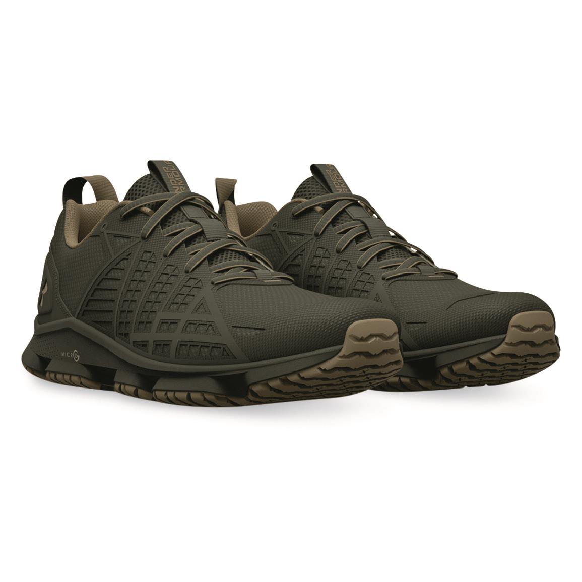 Under Armour Men's Micro G Strikefast Low Tactical Shoes, Baroque Green