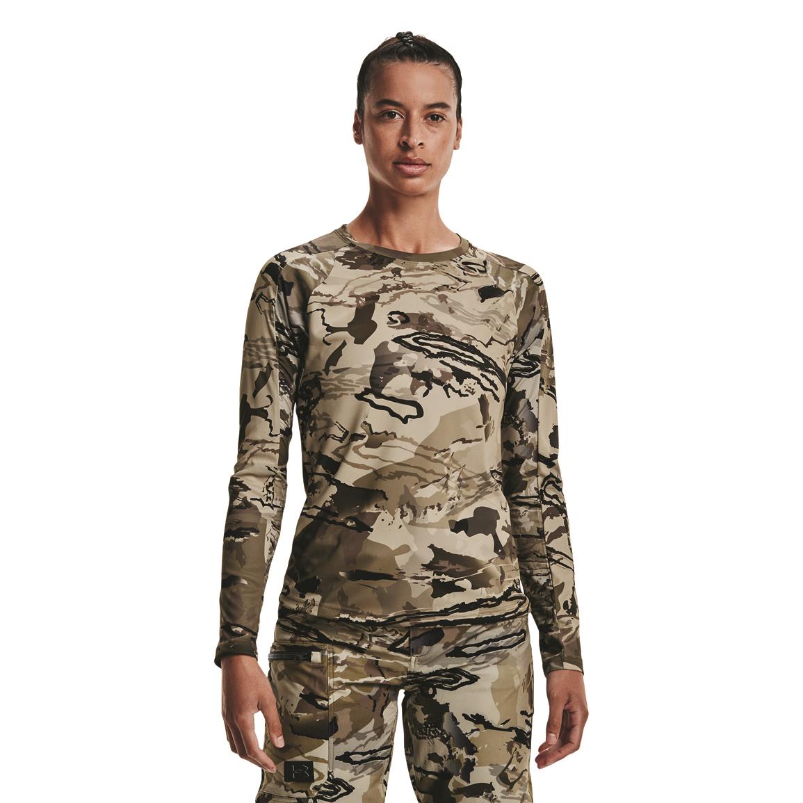 Under Armour Women's Iso-Chill Brushline Long-Sleeve Hunting Shirt, UA Barren Camo
