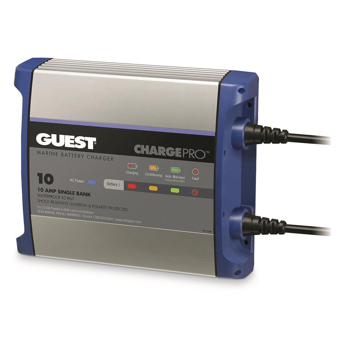 Guest ChargePro On-Board Battery Charger, 10 Amp Single Bank