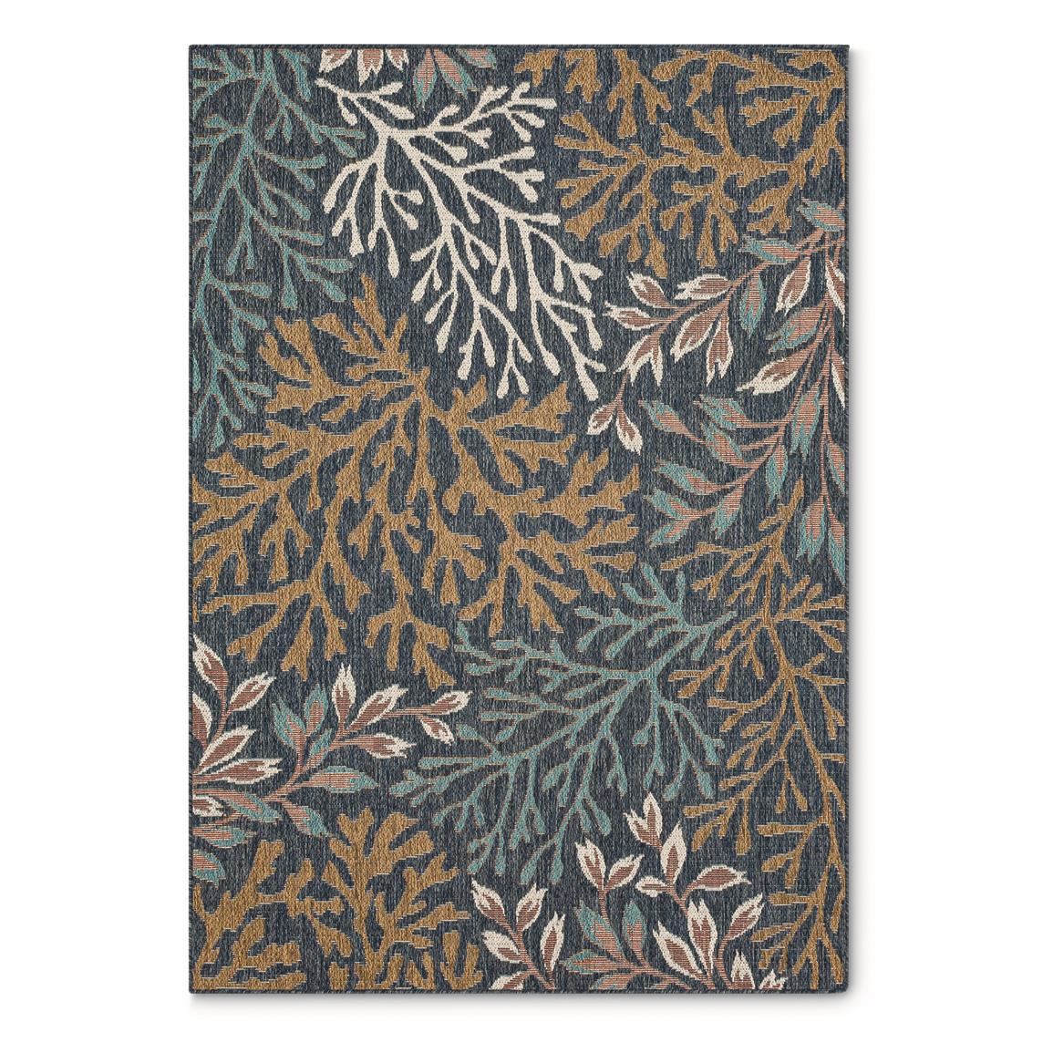 Mohawk Home Outdoor Coral Rug, Teal