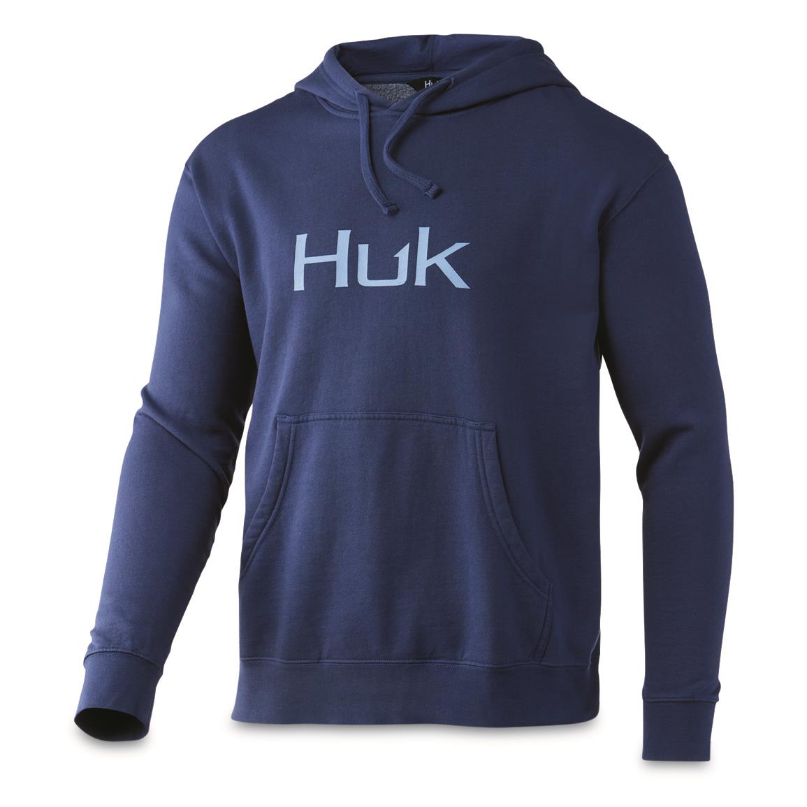 Huk Men's Logo Hoodie, Sargasso Sea