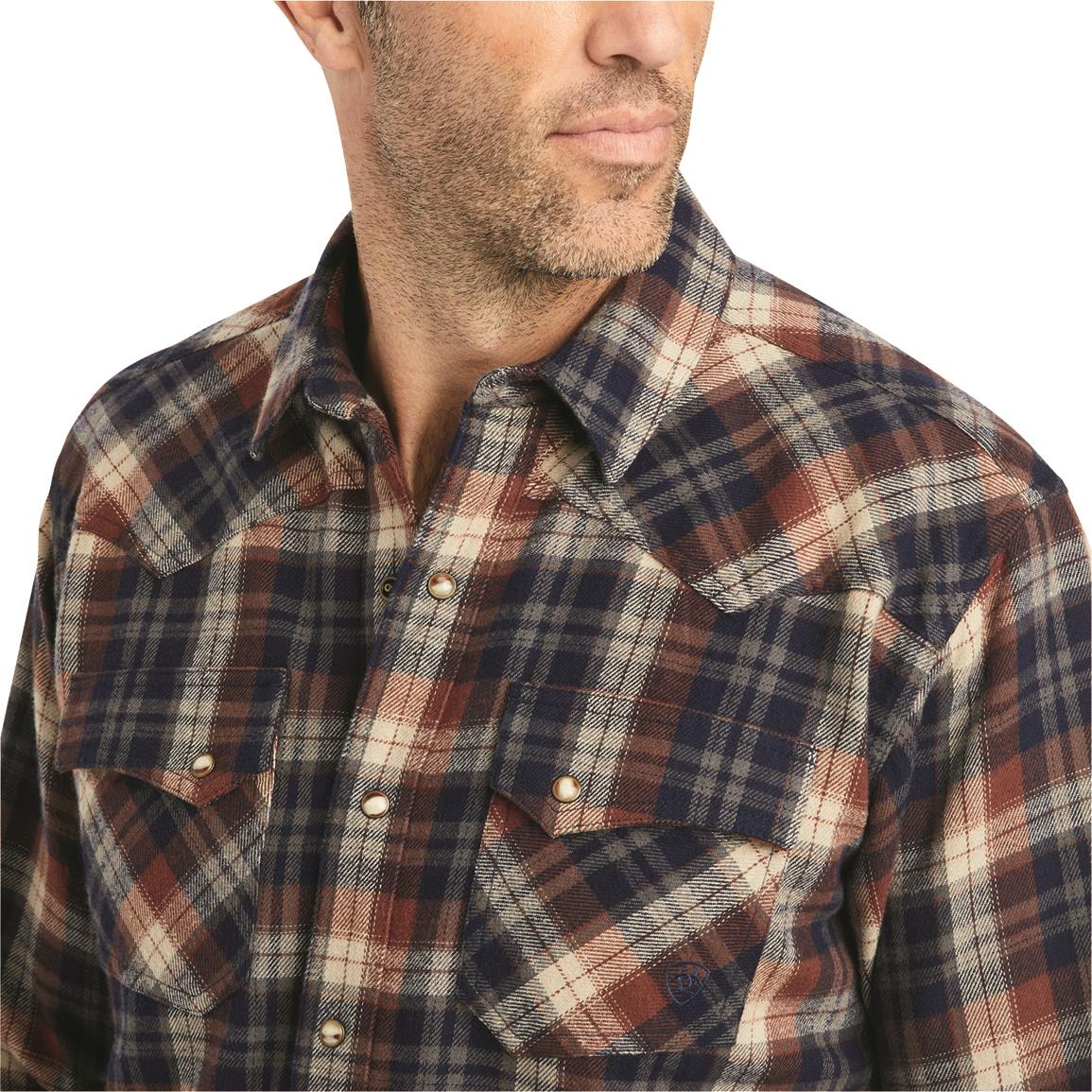 Huk Men's Maverick Fishing Flannel Shirt - 721536, Shirts & Polos at ...
