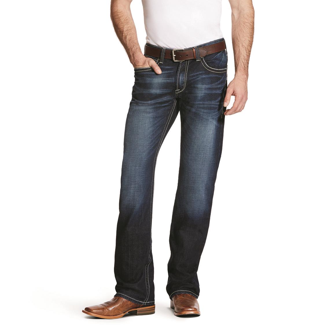 Ariat Men's M4 Adkins Relaxed Bootcut Jeans, Turnout