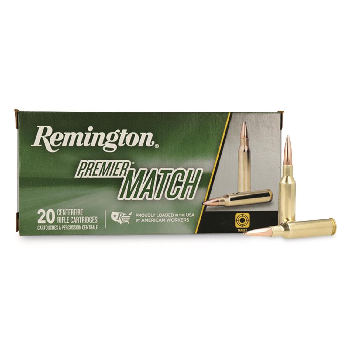 Remington Premier Match, .224 Valkyrie, MatchKing Open-Tip Match, 90 Grain, 20 Rounds