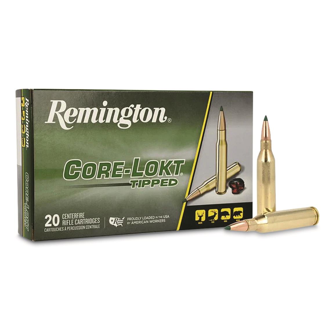 Remington Core-Lokt Tipped, .243 Winchester, Polymer Tip, 95 Grain, 20 Rounds
