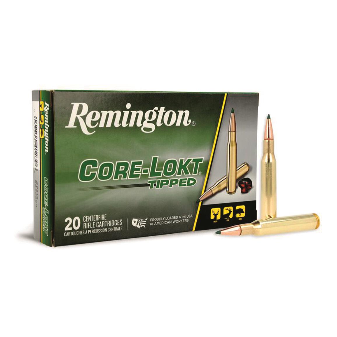 Remington CoreLokt Tipped, .270 Winchester, Polymer Tip, 130 Grain, 20