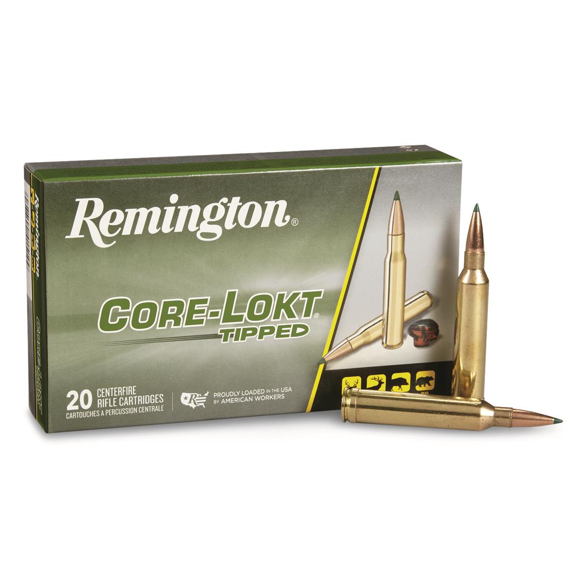 Remington Core-Lokt Tipped, 7mm Rem. Mag., Polymer Tip, 150 Grain, 20 Rounds