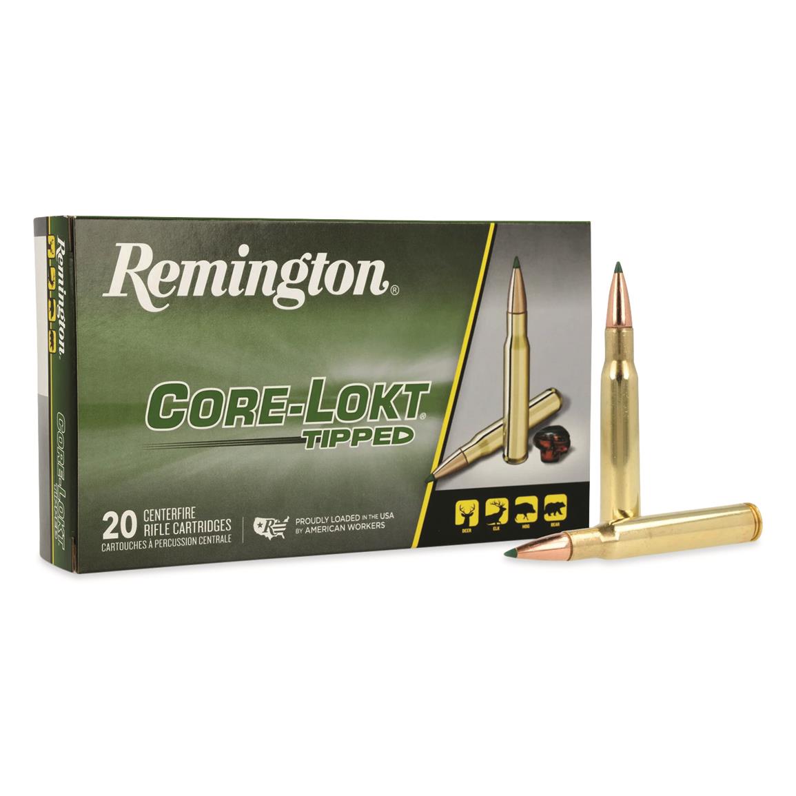 Remington Core-Lokt Tipped, .30-06 Spr., Polymer Tip, 150 Grain, 20 Rounds