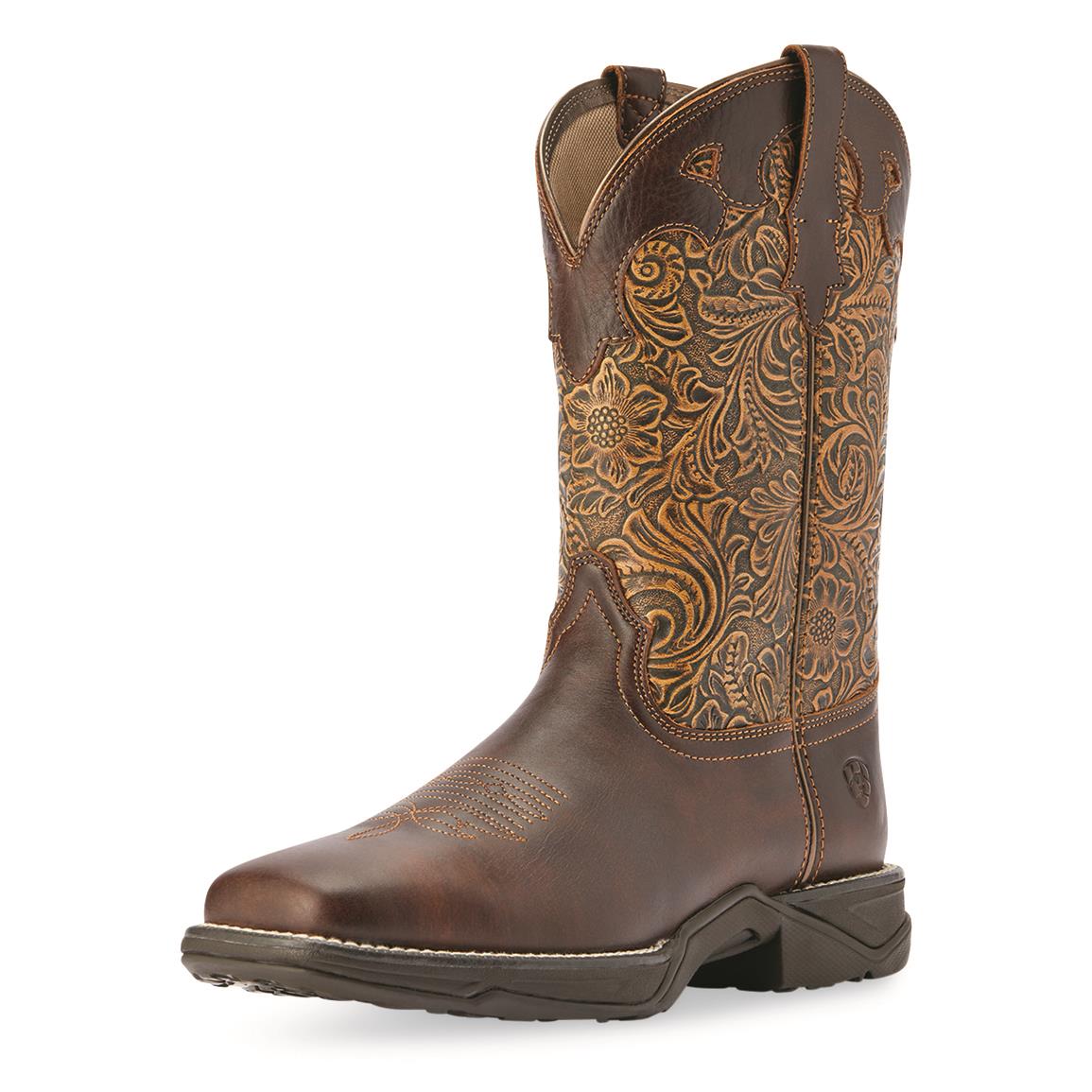 Ariat Women's Anthem Savanna Western Boots, Rich Clay/brown Emboss
