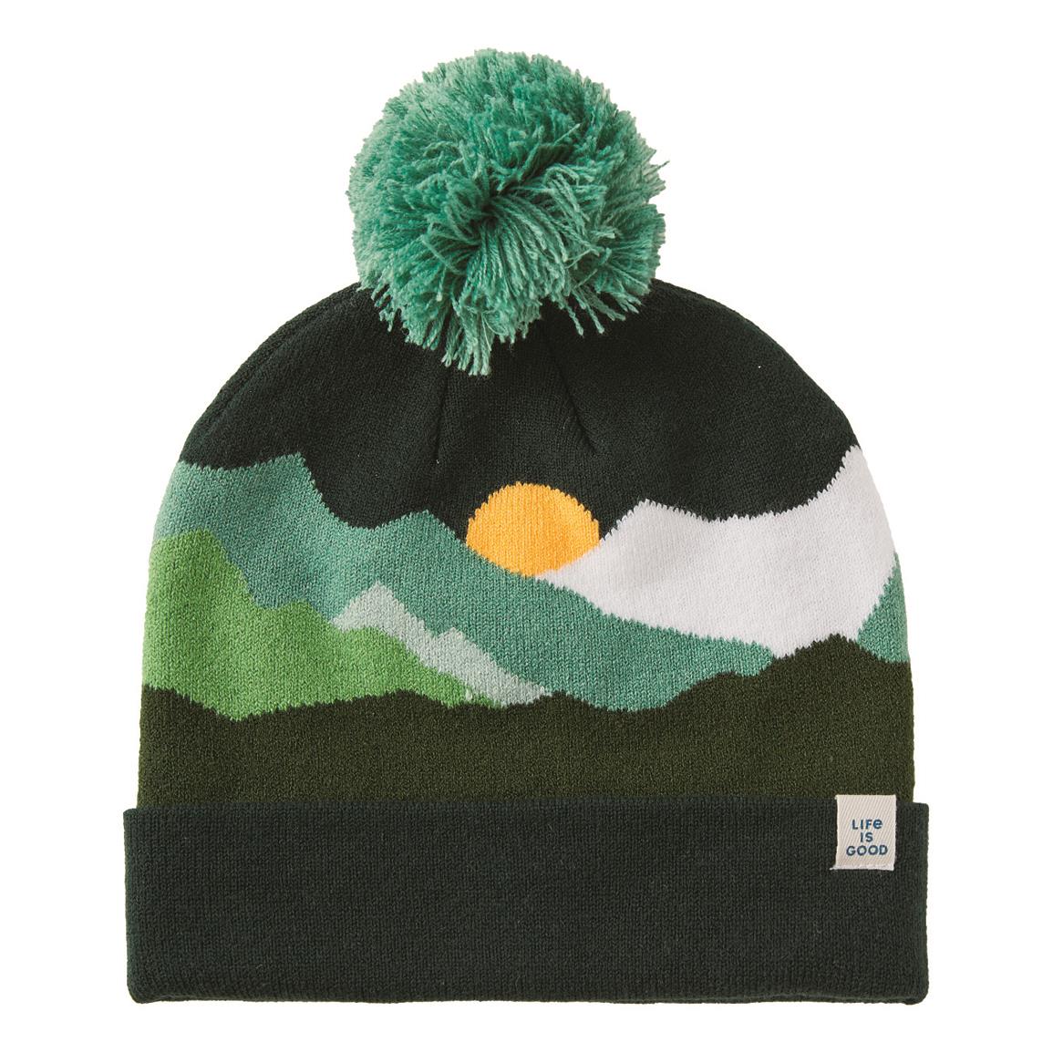 Life Is Good So Chill Beanie Hat, Spruce Green