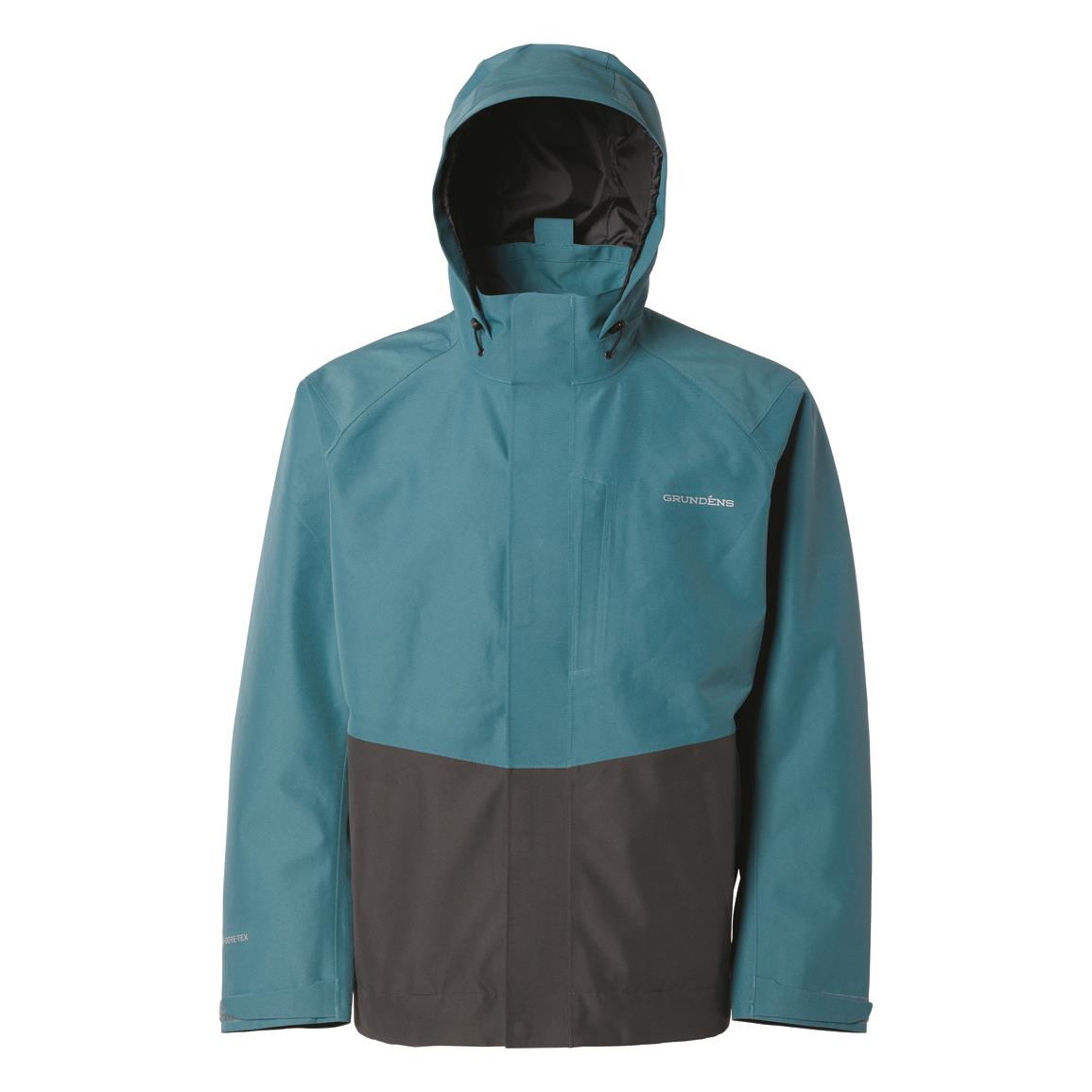 Grundens Men's Downrigger GORE-TEX Waterproof Jacket, Quarry