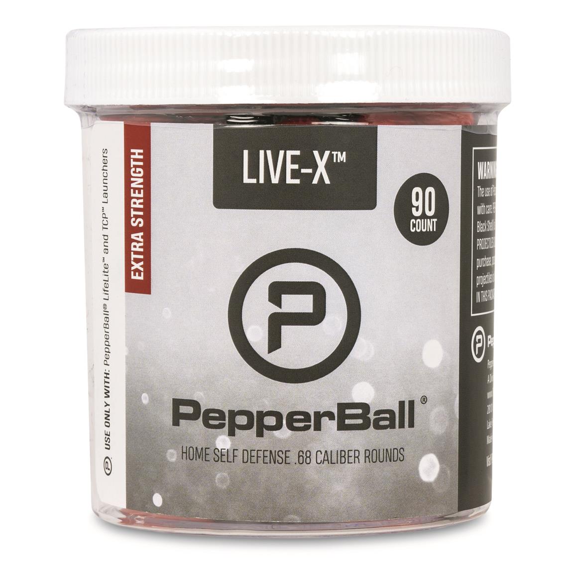 PepperBall LIve-X Projectiles, 90 Pack