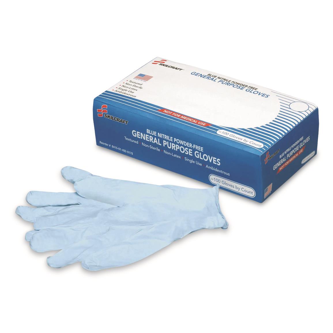 U.S. Military Surplus Disposable Nitrile Gloves, 50 Pairs, New