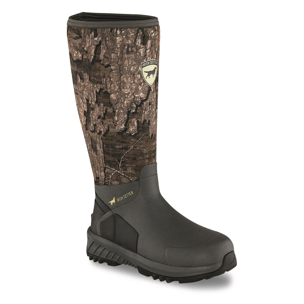 Irish Setter Unisex MudTrek 17" Waterproof Full Fit Rubber Hunting Boots, Realtree Timber™