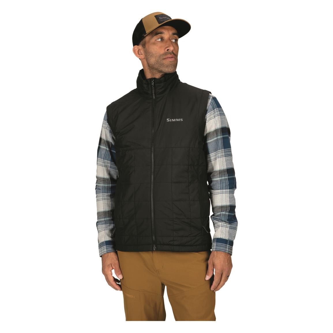 Simms Men's Fall Run Insulated Vest, Black
