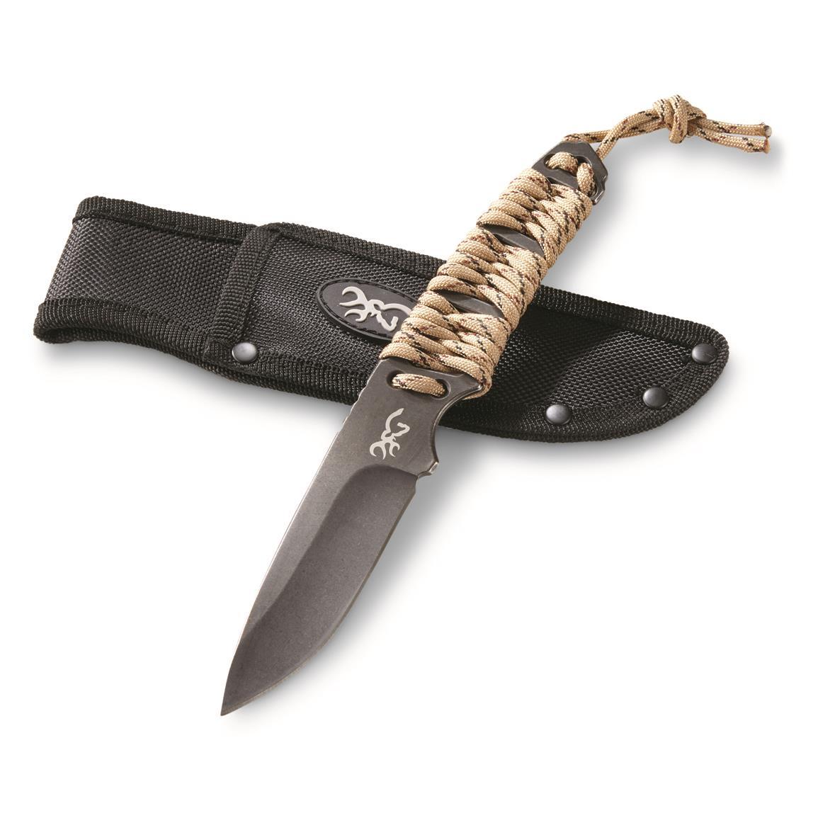Browning Survivalists Paracord Knife, Flat Dark Earth