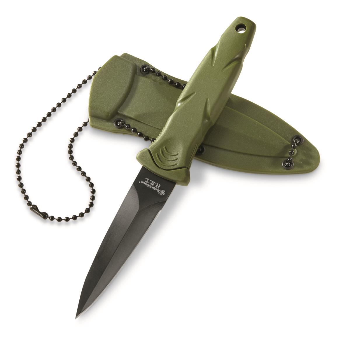 Smith & Wesson HRT 3.4" Boot Knife, Olive Drab