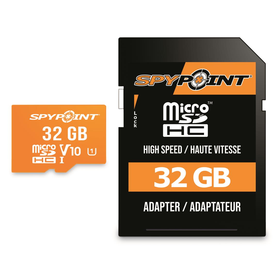 SPYPOINT 32GB Micro SDHC Card and Adapter