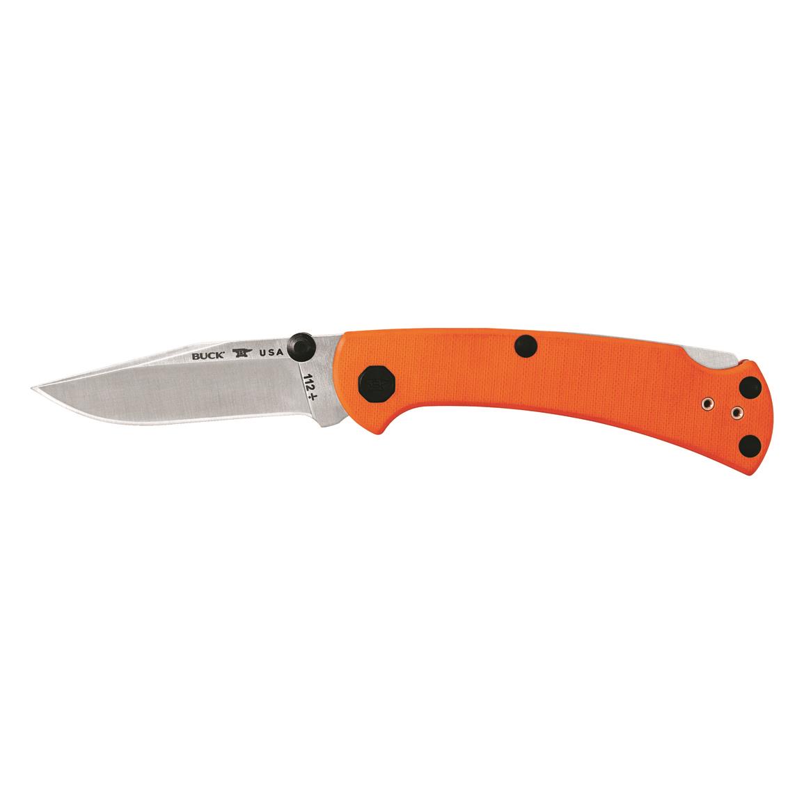 Buck Knives 112 Slim Pro TRX Knife, Orange