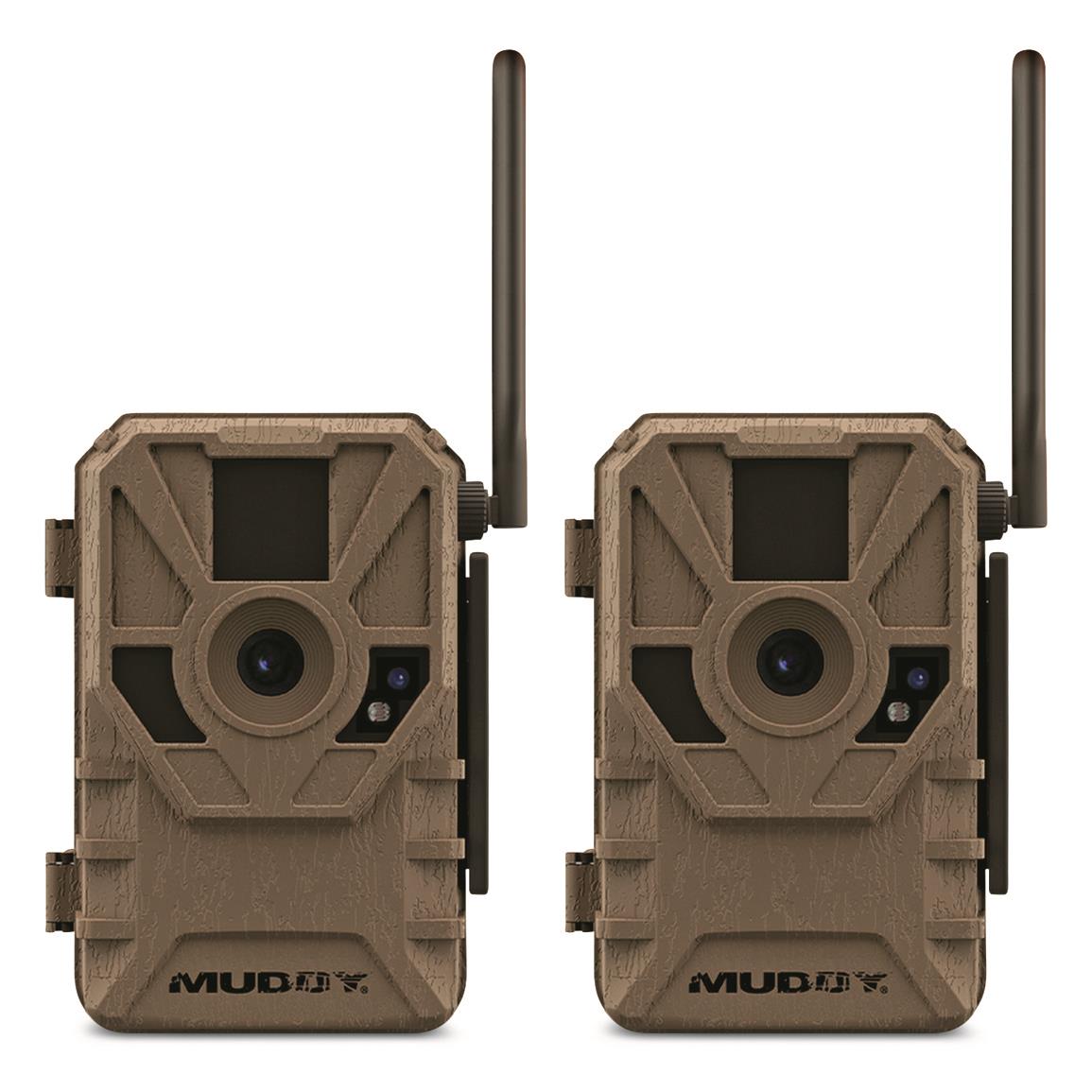Muddy Manifest 2.0 Cellular Trail/Game Camera, 16MP, 2 Pack, At&t