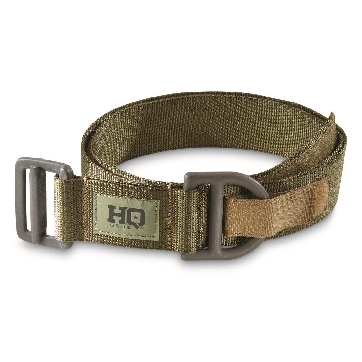 HQ ISSUE US-Made Tactical Riggers Belt, Olive Drab