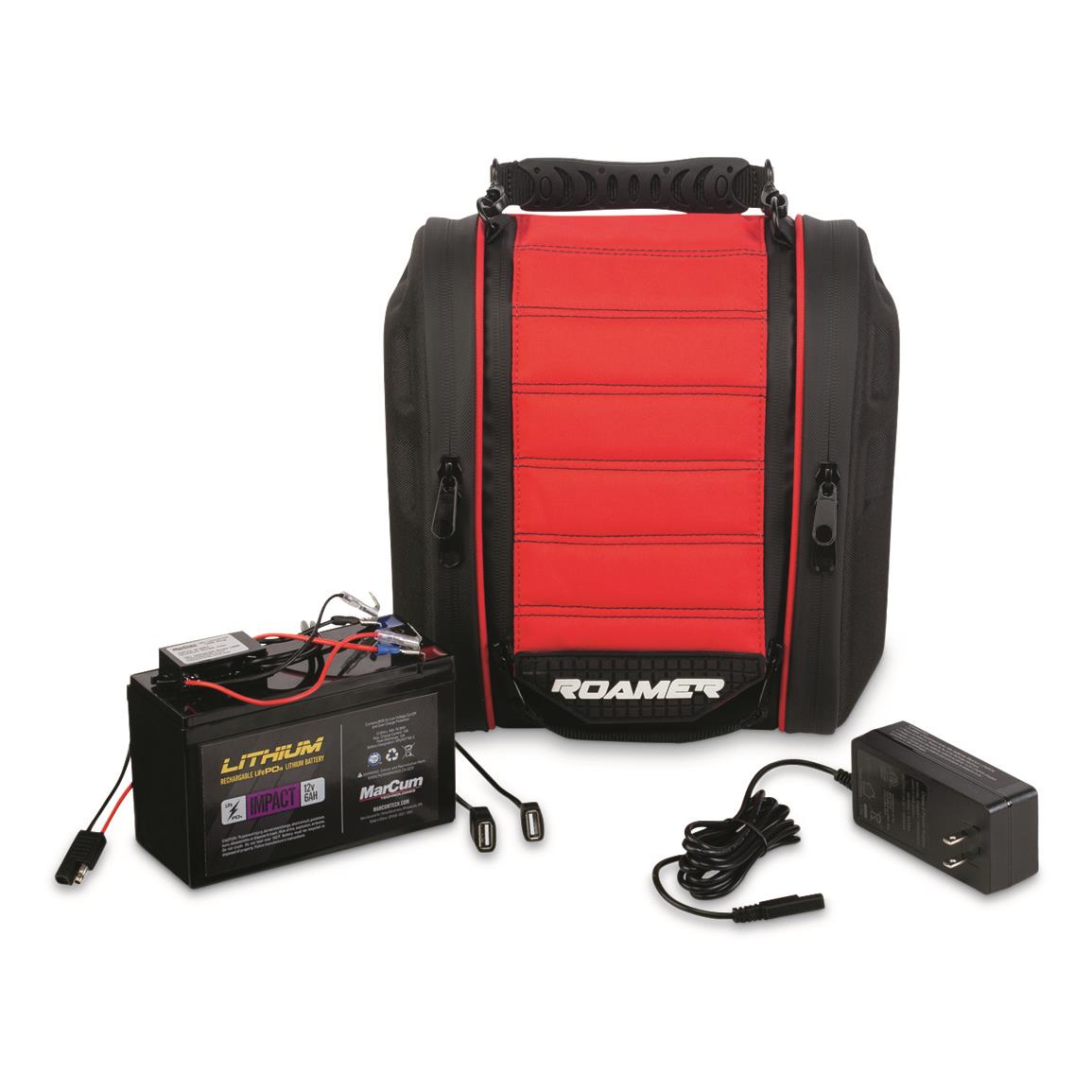 MarCum Roamer Shuttle Portable Carry Case with Lithium Battery Kit