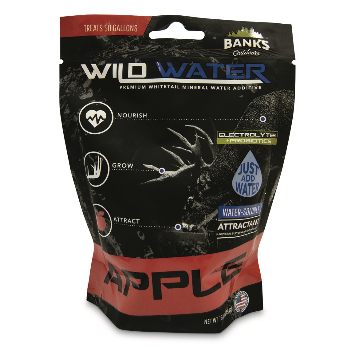 AniLogics Deer Oasis Apple Mineral Water 729514, Watering Systems at