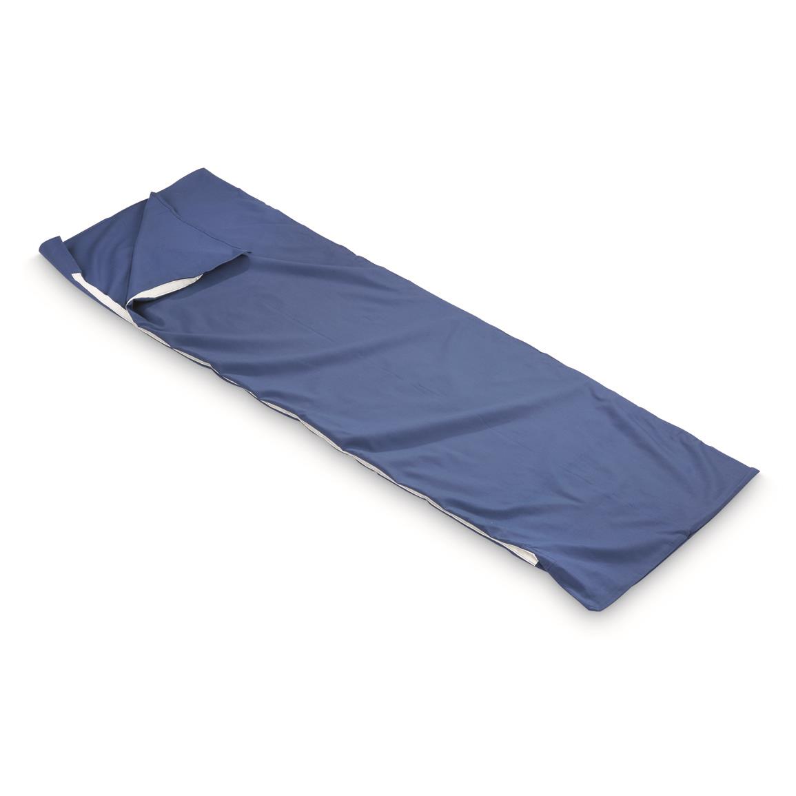 U.S. Navy Surplus Cotton Sleeping Bag Liners, 4 Pack, New, Blue