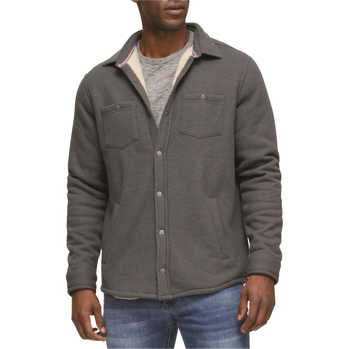 Flag & Anthem Men's Boonton Sherpa-lined Thermal Shirt Jacket, Charcoal