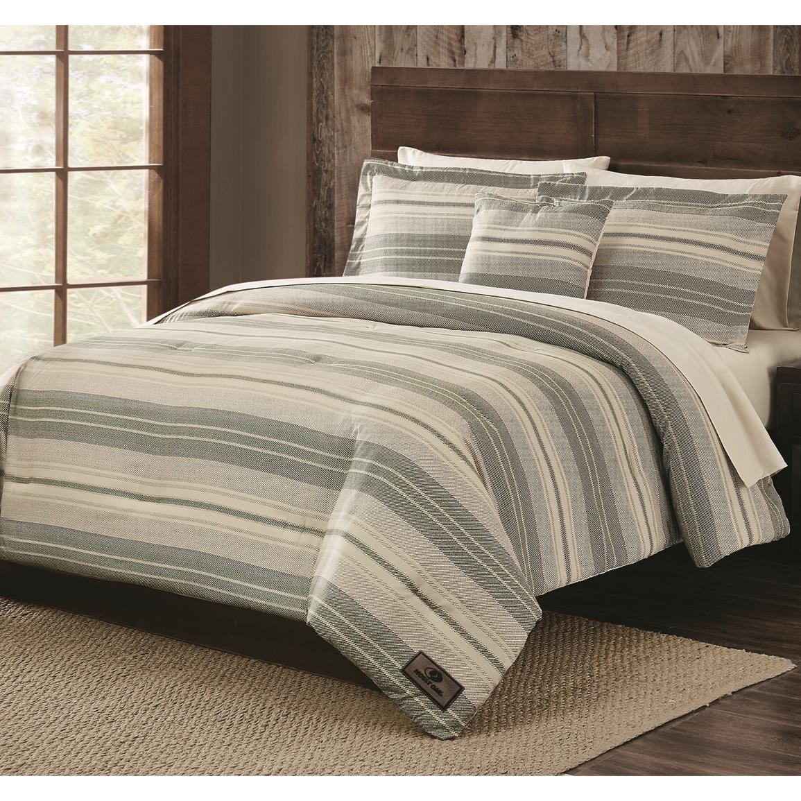 Mossy Oak Nativ Living Rugged Stripe Complete Bed Set
