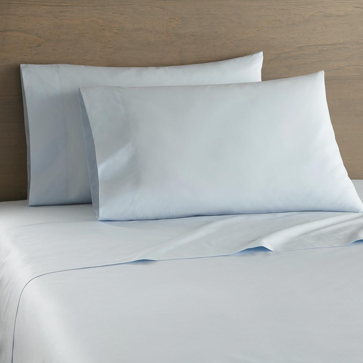 Shavel Home Products Cotton Percale Bed Sheet Set, Nantucket Blue