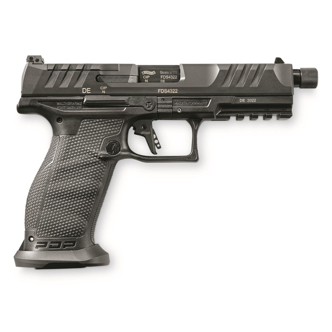 Walther PDP Pro SD Full Size, Semi-automatic, 9mm, 5.1" Threaded Barrel, 18+1 Rounds
