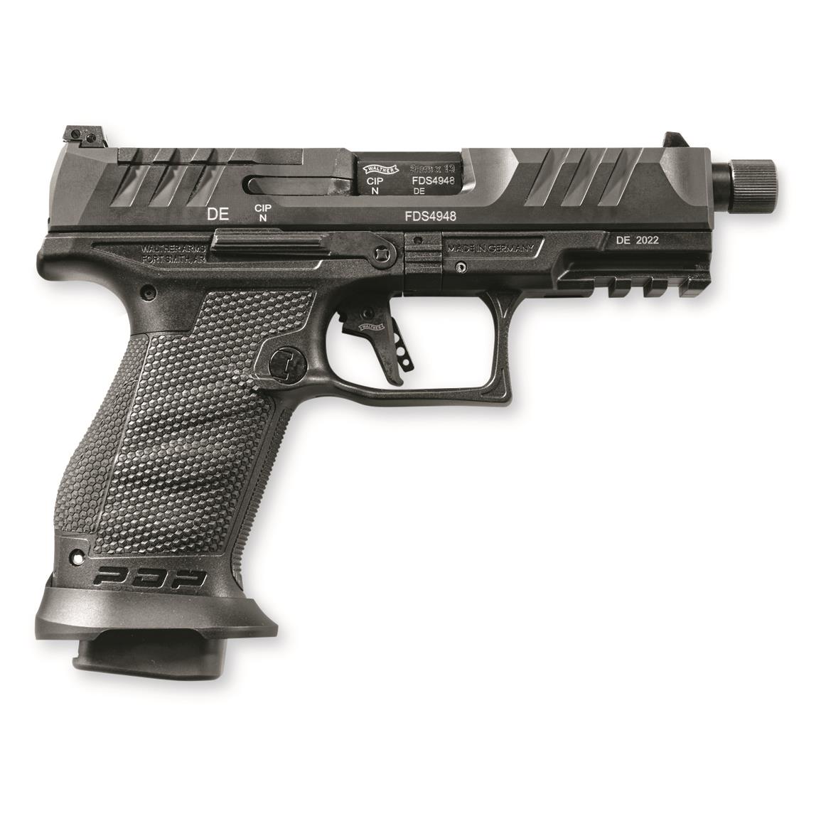 Walther PDP Pro SD Compact, Semi-automatic, 9mm, 4.6" Threaded Barrel, 18+1 Rounds