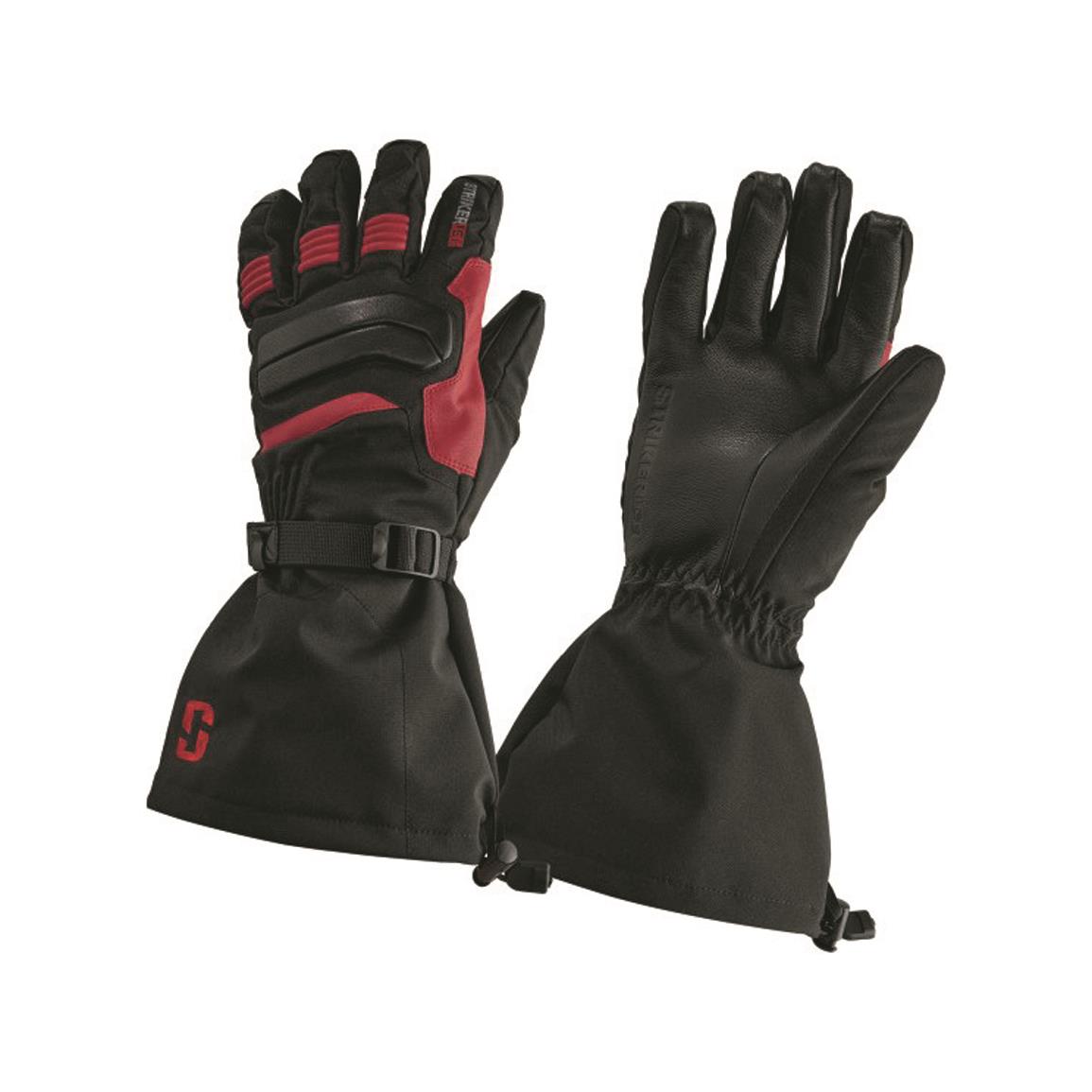 Striker Defender Ice Fishing Gloves, Black/Red