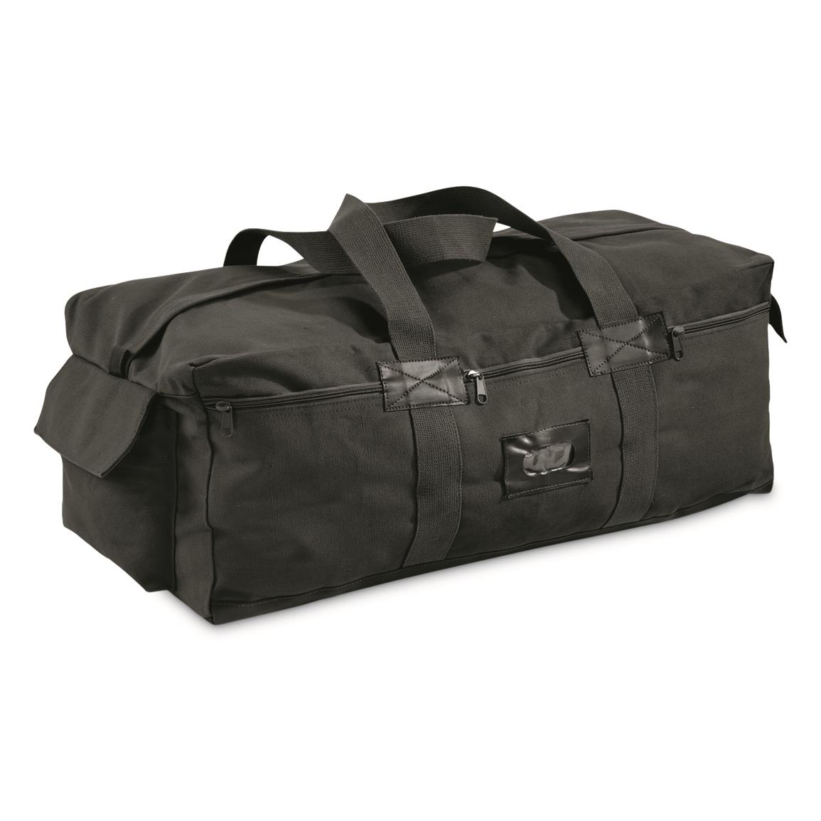 Brooklyn Armed Forces IDF Style Duffel Bag, Black