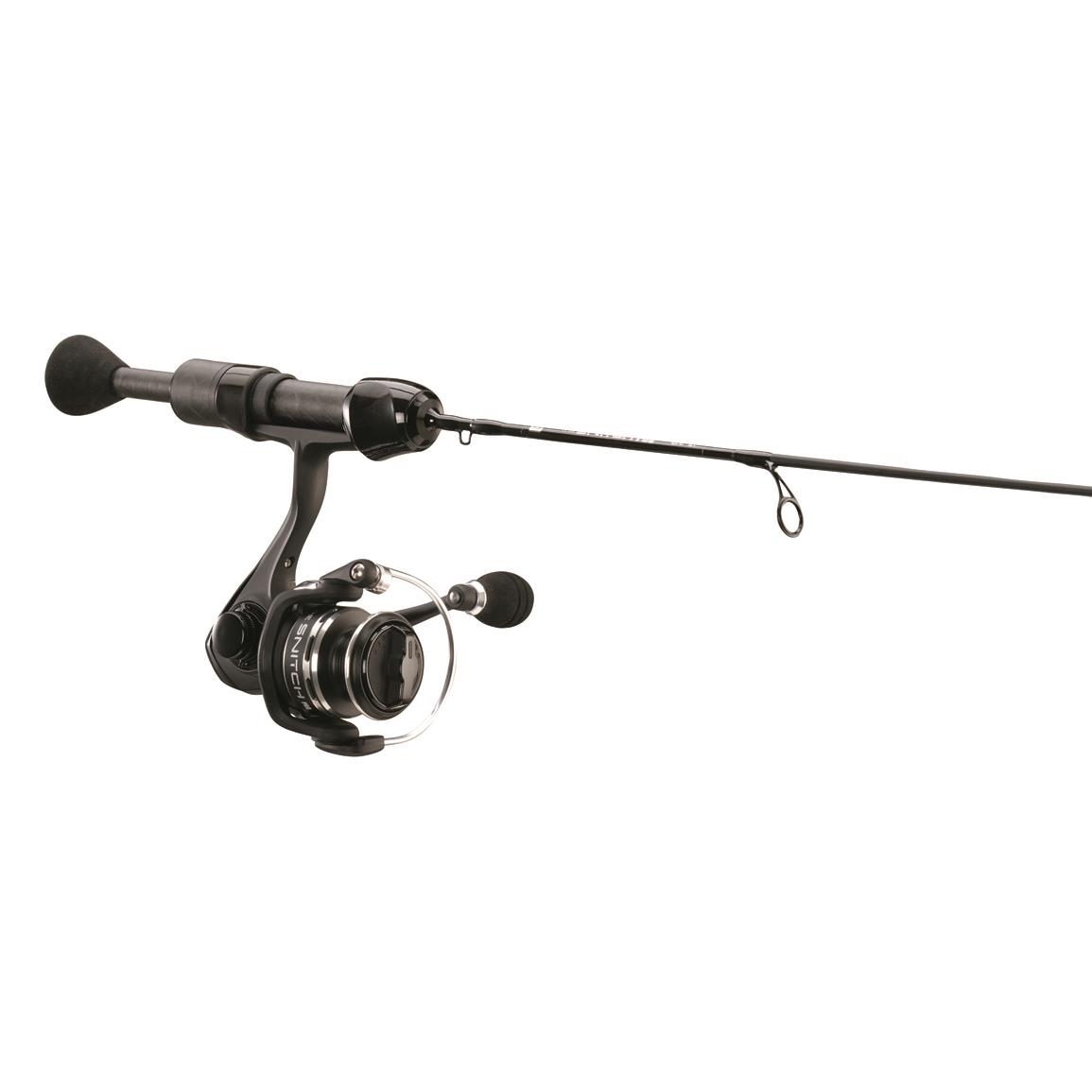 13 Fishing Snitch Pro Ice Fishing Spinning Rod and Reel Combo, 32" Length, Quick Tip