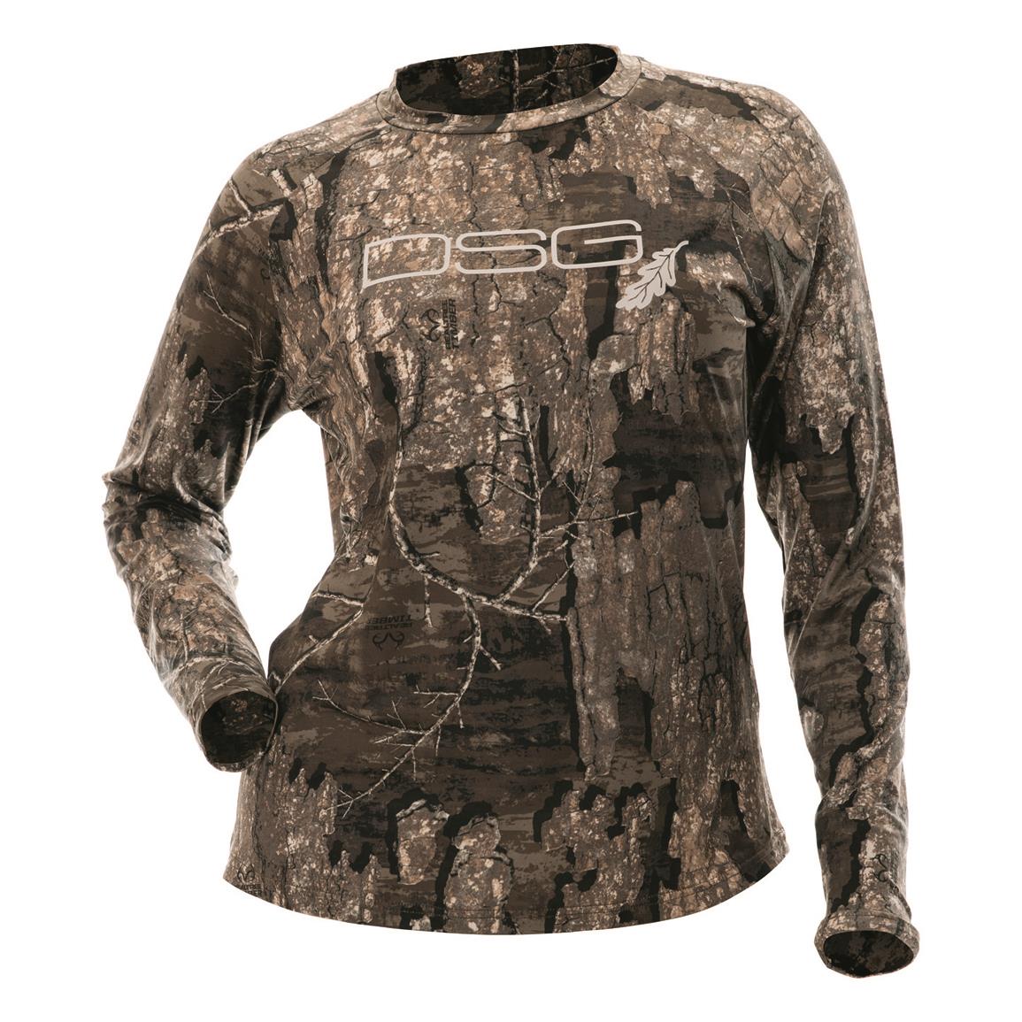 DSG Outerwear Women's Long-sleeve Camo Tech Hunting Shirt, Realtree Timber™
