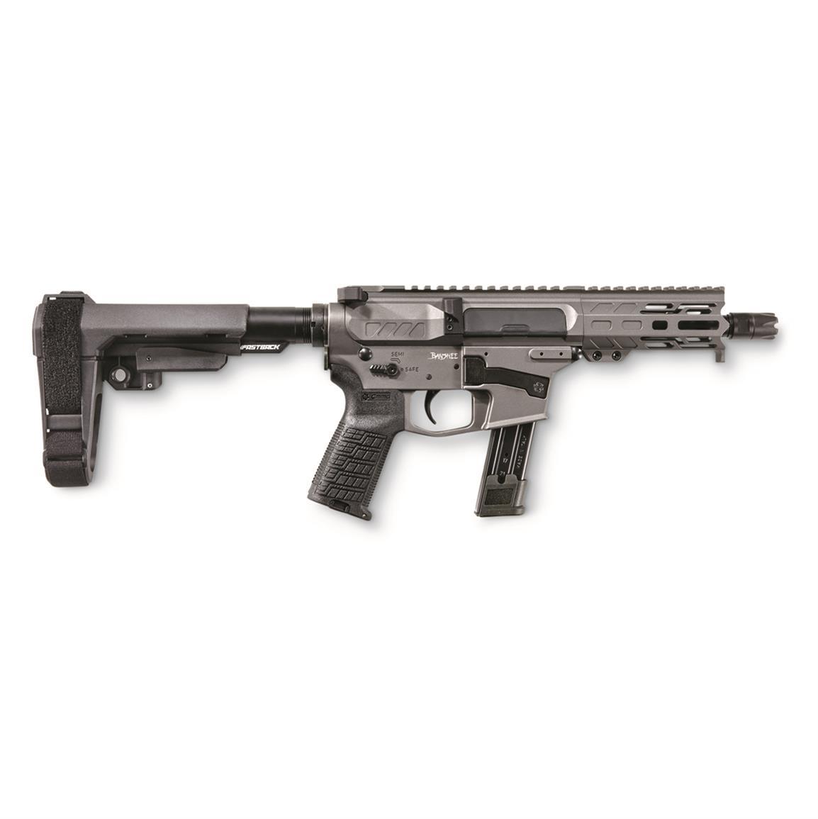 CMMG Banshee Mk17 AR-style Pistol, Semi-auto, 9mm, 5" Barrel, 21+1, Tungsten, SIG P320 Mags