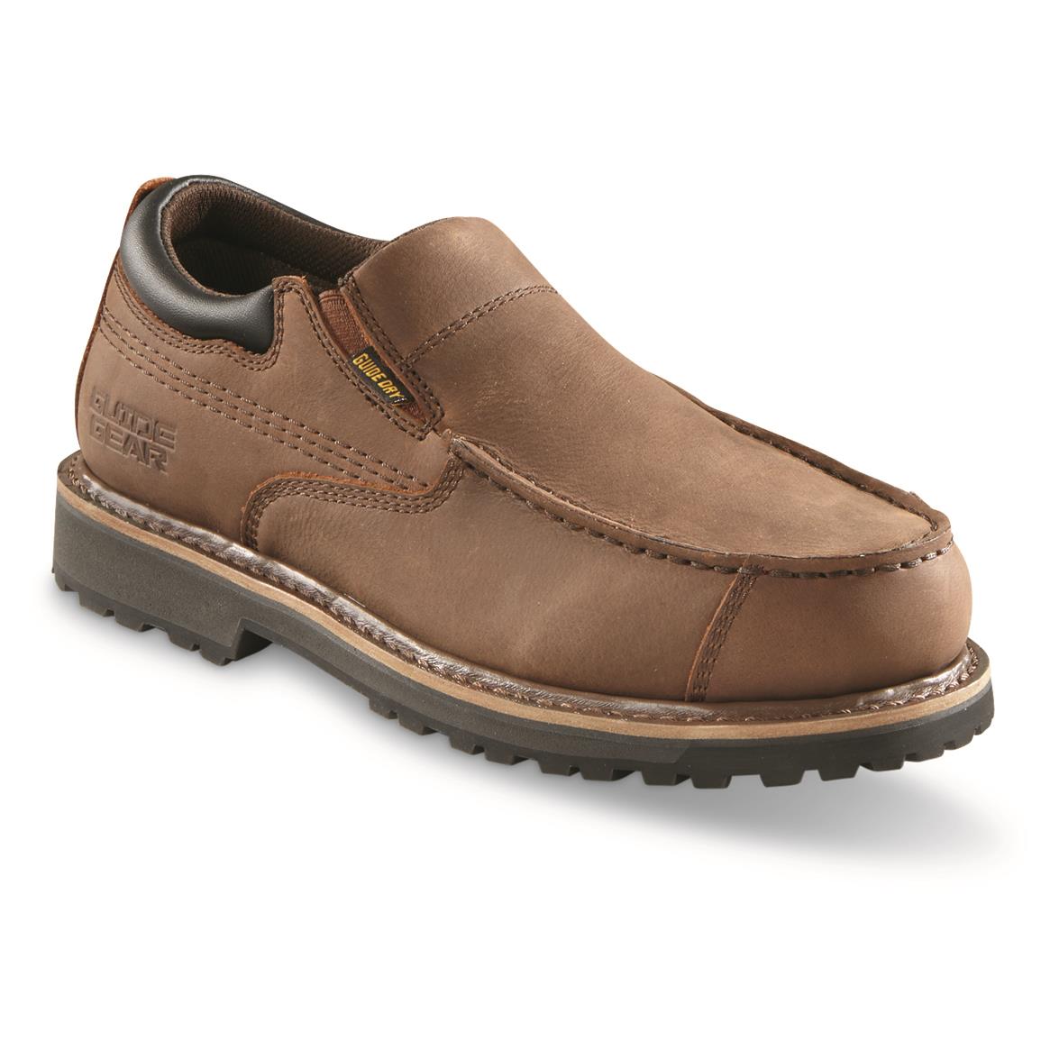 Guide Gear Men's Rugged Timber Waterproof Slip-on Shoes, Canteen Brown