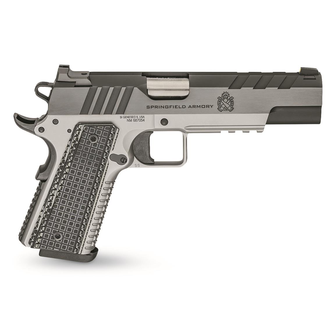 Springfield 1911 Emissary, Semi-automatic, 9mm, 4.25" Stainless Barrel, 9+1 Rounds