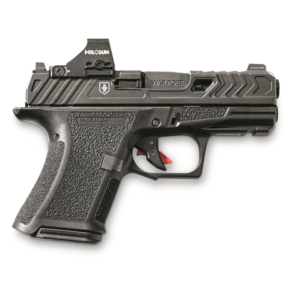 The War Poet Subcompact by Shadow Systems, 9mm, 3.41" Fluted Barrel, 10+1 Rds., Holosun 507K