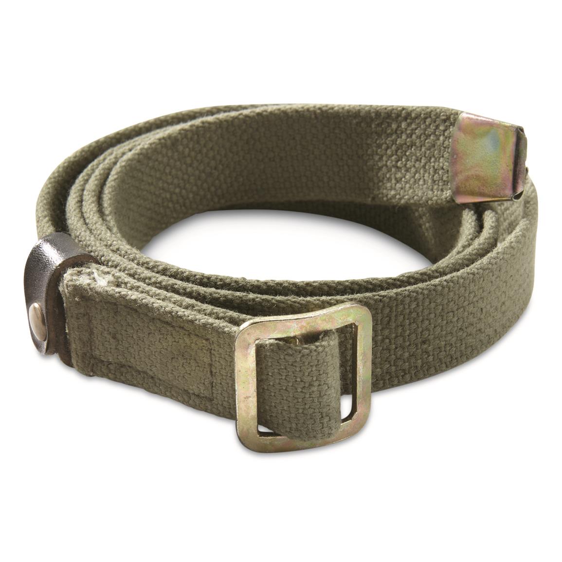 Russian Military Surplus Trouser Belts, Olive Drab, 4 Pack, Like New, Olive Drab