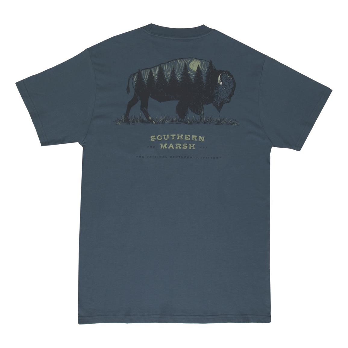 Southern Marsh Men's Starry Buffalo Pocket Shirt, Slate