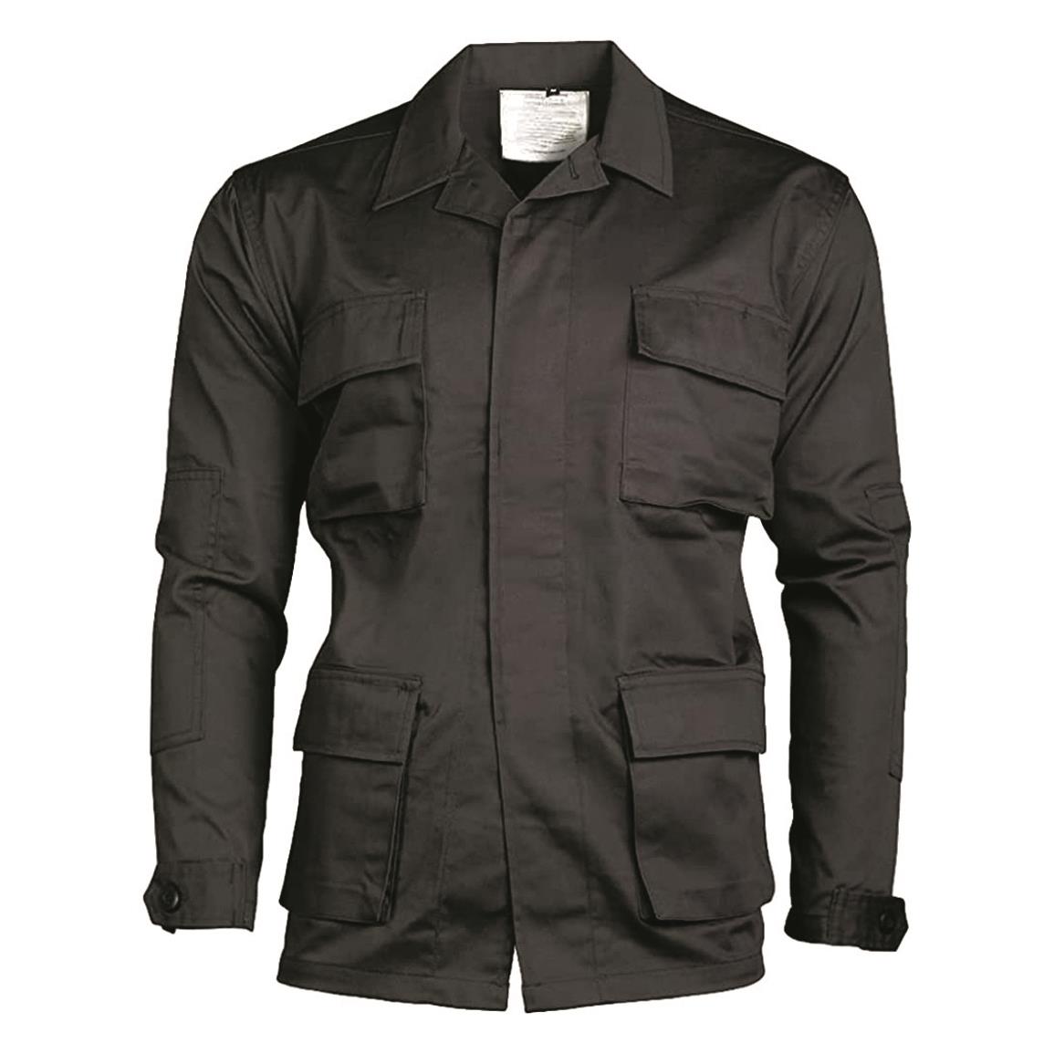 Mil-Tec U.S. Style Ripstop BDU Jacket, Black