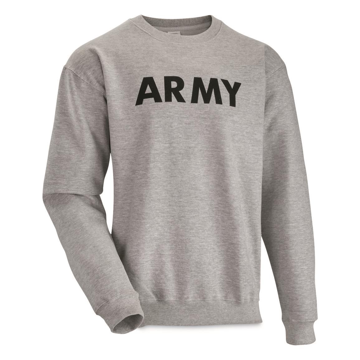 Brooklyn Armed Forces U.S. Army PT Sweatshirt, Gray