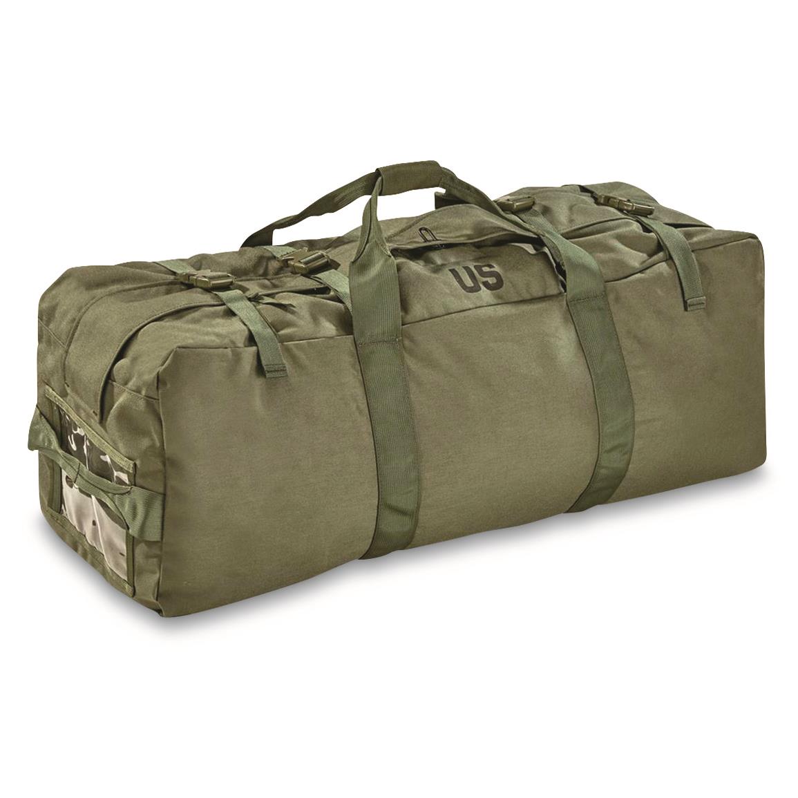 U.S. Military Surplus Zip Duffel Bag, Olive Drab