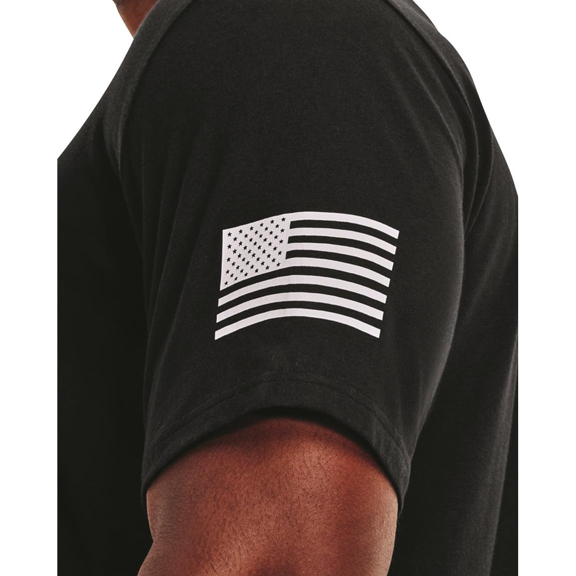 Under Armour Freedom Logo T-Shirt, Black/White