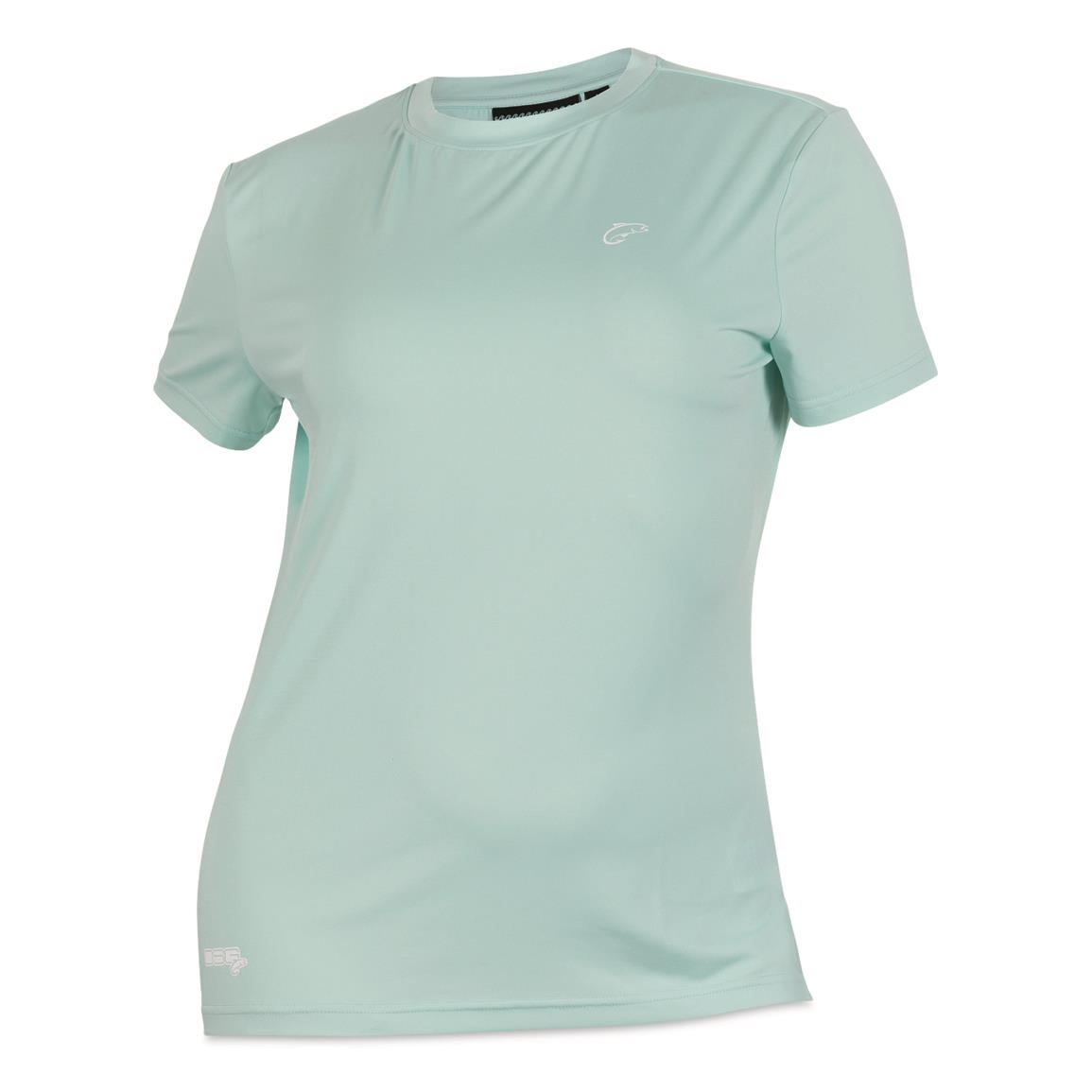 DSG Outerwear Women's Short Sleeve Shirt, Sun Washed Aqua