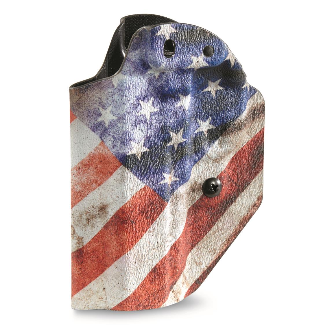 Mission First Tactical Ambidextrous Appendix IWB/OWB Holster, SIG SAUER P365, American Flag